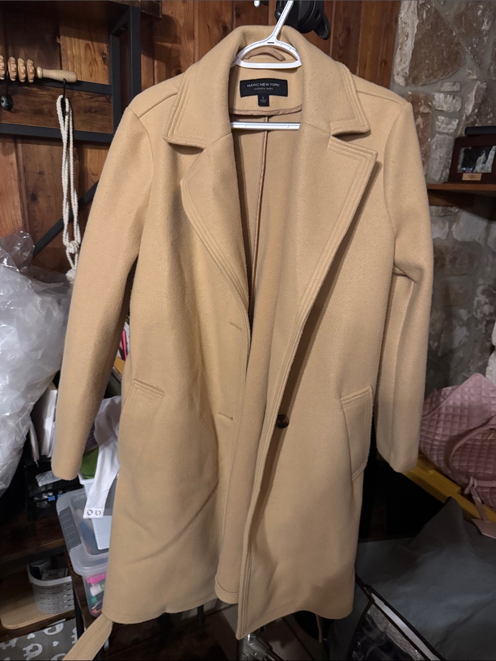 Marc New York Camel Trench Coat